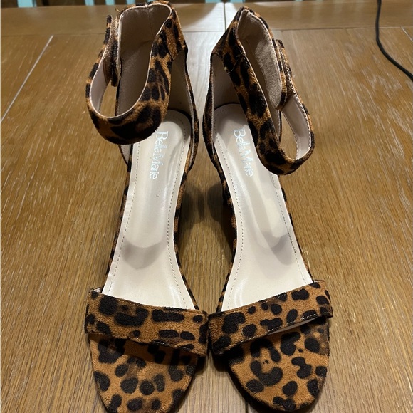 Bella Marie Shoes - Bella Marie Leopard Print Women's Sandals